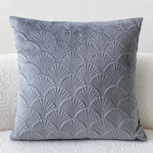 Lunara – Housse de coussin en velours texturé et côtier