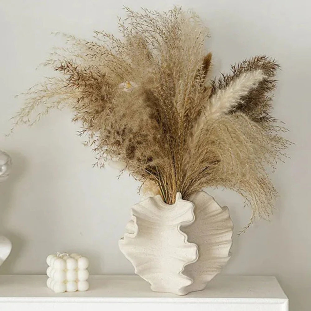 Lunara – Vase en céramique texturé et organique