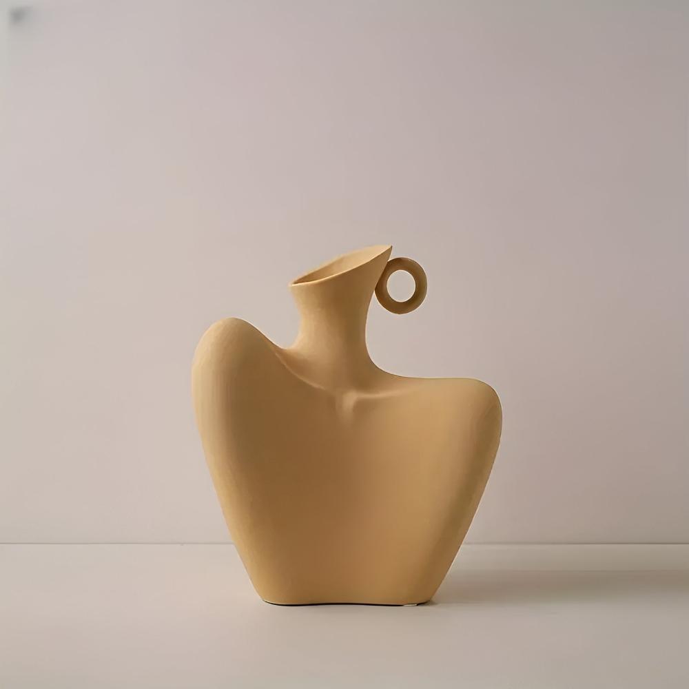 Lunara – Vase en céramique texturé et sculptural