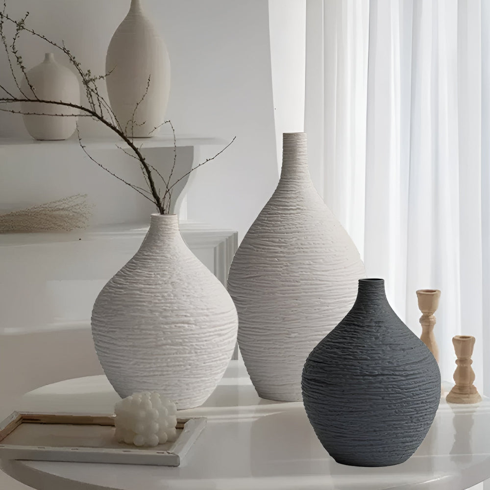 Orion – Vase en céramique texturé et artisanal