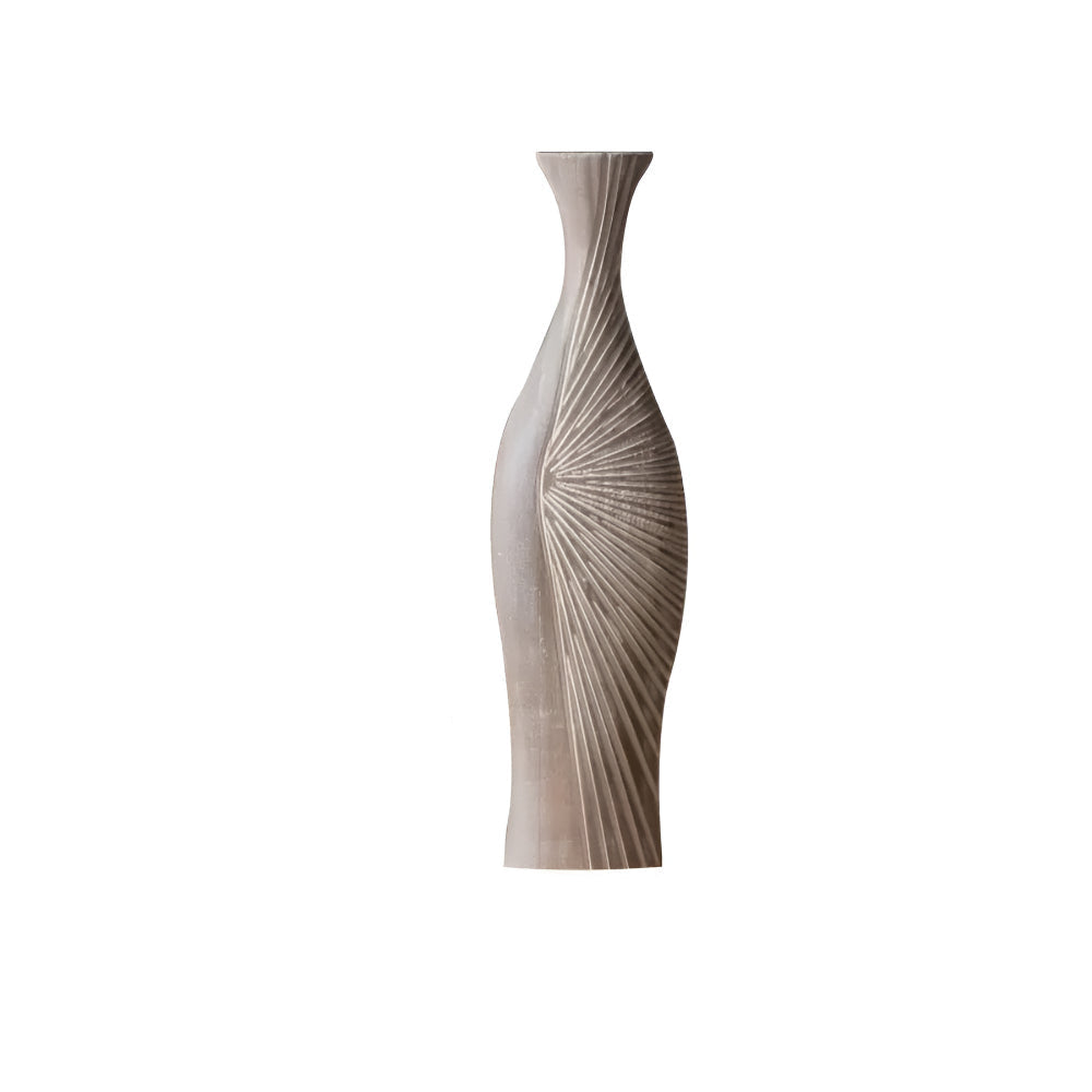 Soléa – Vase en bois sculpté artisanal et naturel