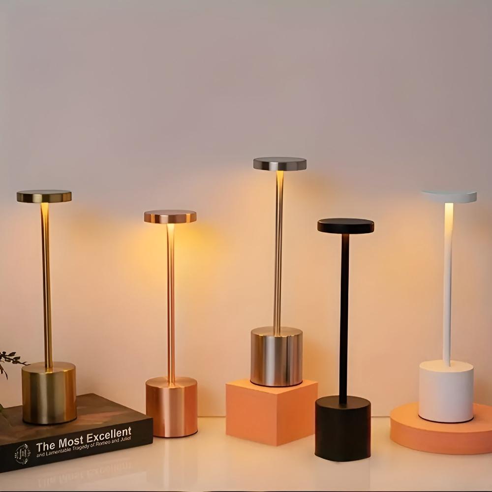 Lunara – Lampe de table sans fil dorée et minimaliste