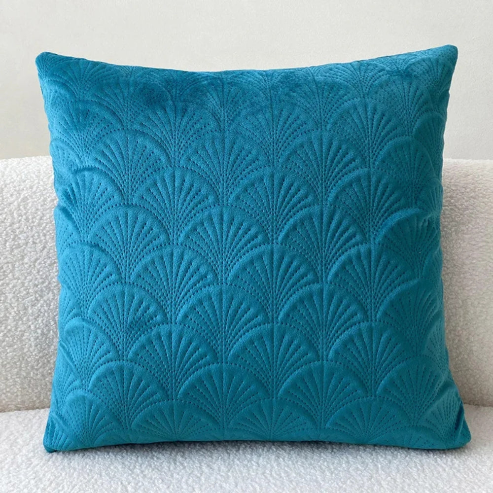Lunara – Housse de coussin en velours texturé et côtier