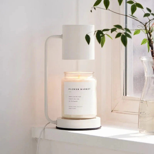 Lunara – Lampe chauffe-bougie nordique élégante et sécurisée