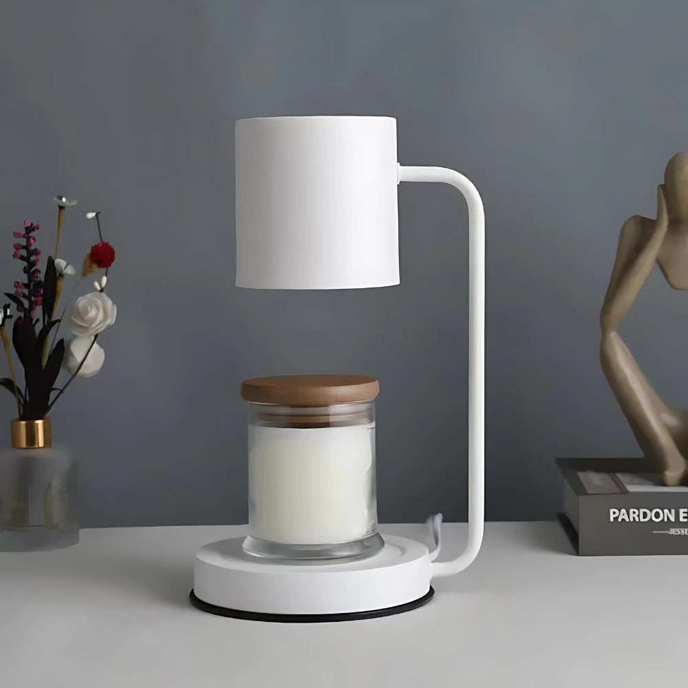 Lunara – Lampe chauffe-bougie nordique élégante et sécurisée