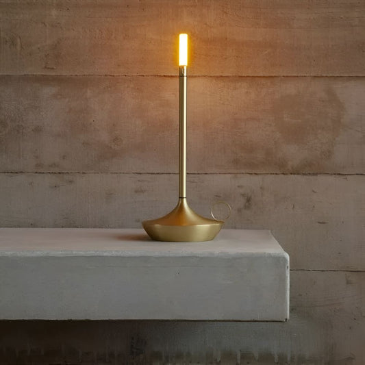 Lunara – Lampe de table cylindrique en aluminium minimaliste et chaleureuse