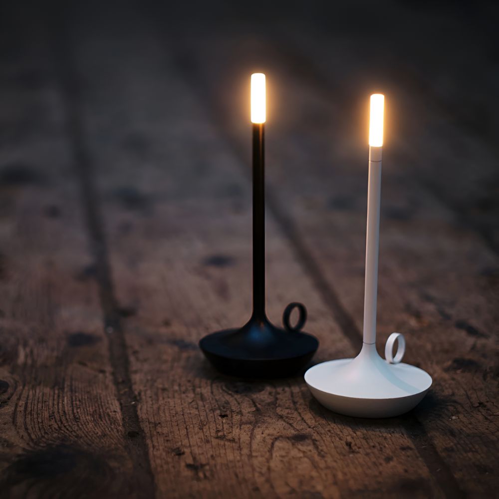Lunara – Lampe de table cylindrique en aluminium minimaliste et chaleureuse