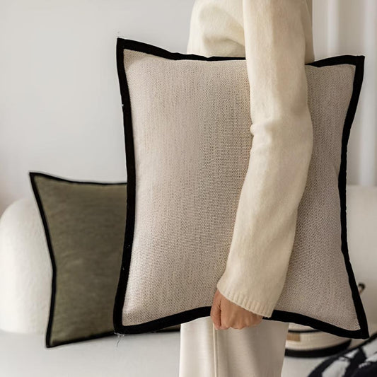 Solène – Housses de coussin texturées et vintage en jacquard